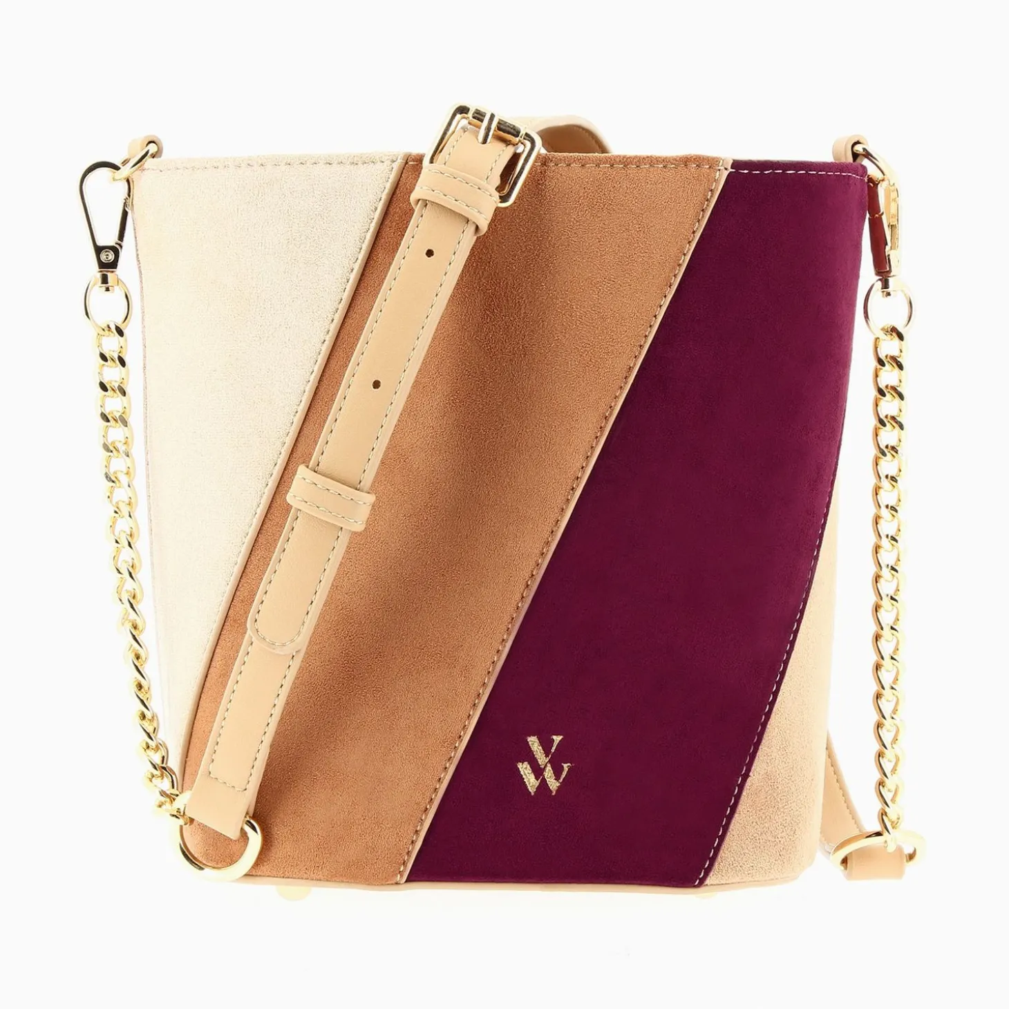Sac Seau Martica Multicolore En Suedine