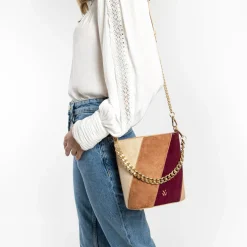 Sac Seau Martica Multicolore En Suedine