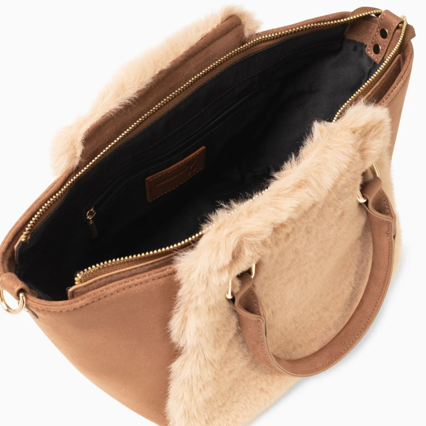 Sac Trapeze Filippa Bi-Matiere Camel
