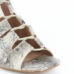 Sandales A Lacets Albane Imprime Serpent