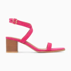 Sandales A Talon Bella Fuchsia A Doubles Brides
