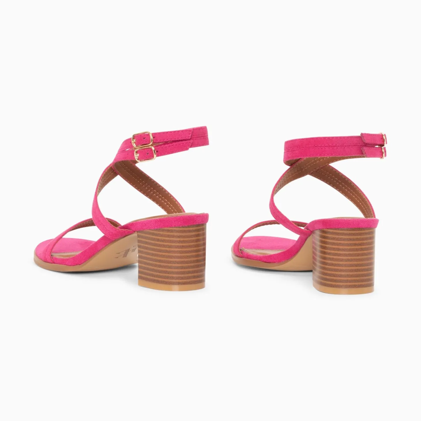 Sandales A Talon Bella Fuchsia A Doubles Brides