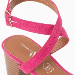 Sandales A Talon Bella Fuchsia A Doubles Brides