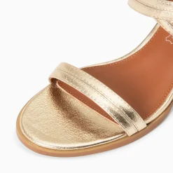 Sandales A Talon Bella Or A Doubles Brides