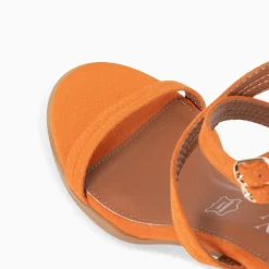 Sandales A Talon Bella Orange A Doubles Brides