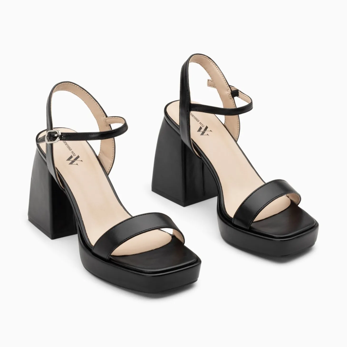 Sandales A Talon Martha Noires