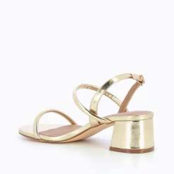 Sandales A Talon Minimalistes Cynthia Or