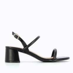 Sandales A Talon Minimalistes Cynthia Noires