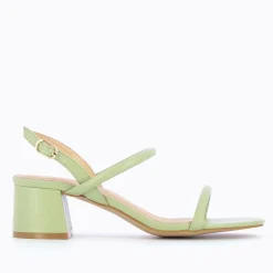 Sandales A Talon Minimalistes Oriane Vert Pastel