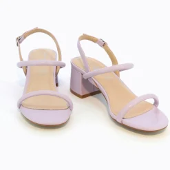 Sandales A Talon Minimalistes Oriane Lilas