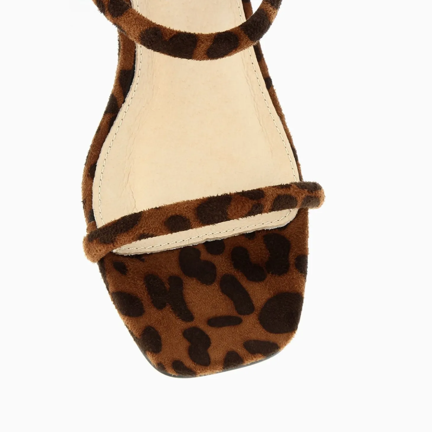 Sandales A Talon Minimalistes Romy Leopard