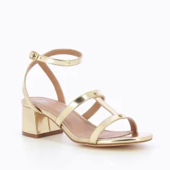 Sandales A Talon Retro Adrianna Or