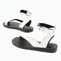 Sandales Amanda Ivoire Minimalistes A Passe-Pouce