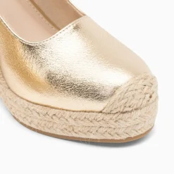 Sandales Compensees Louison Or