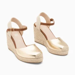 Sandales Compensees Mariana Or
