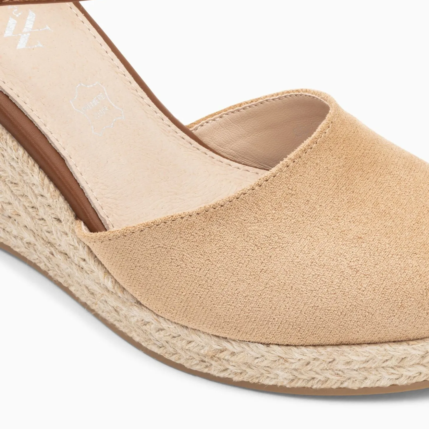 Sandales Compensees Mariana Beiges