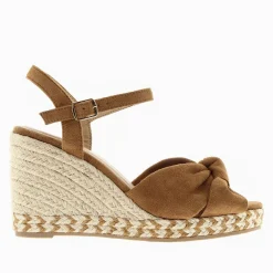 Sandales Compensees Nouees Zoella Camel