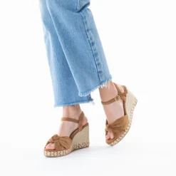 Sandales Compensees Nouees Zoella Camel