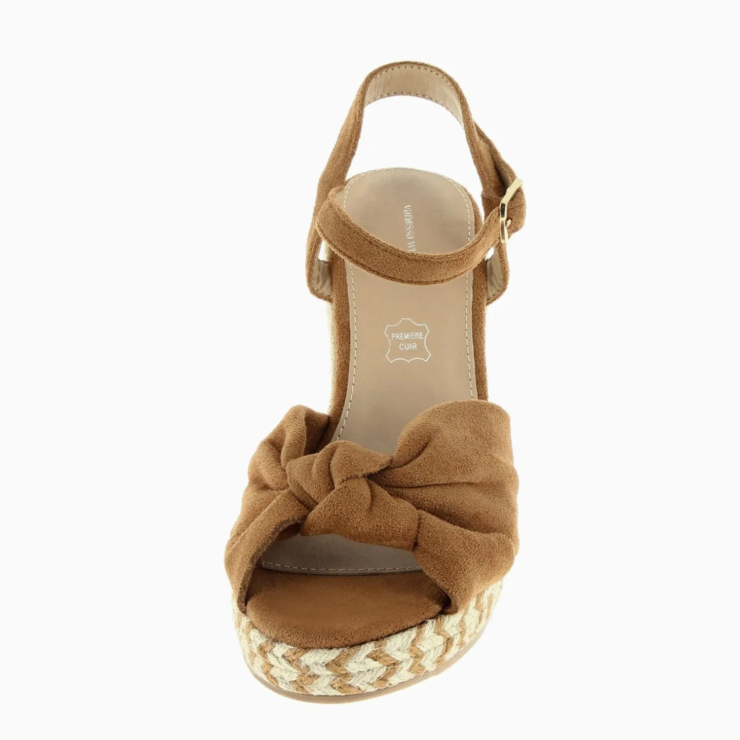 Sandales Compensees Nouees Zoella Camel