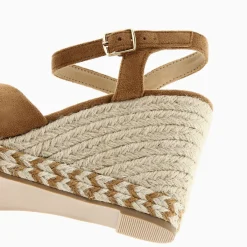 Sandales Compensees Nouees Zoella Camel