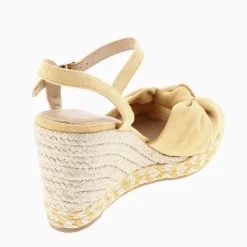 Sandales Compensees Nouees Zoella Jaunes