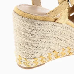 Sandales Compensees Nouees Zoella Jaunes