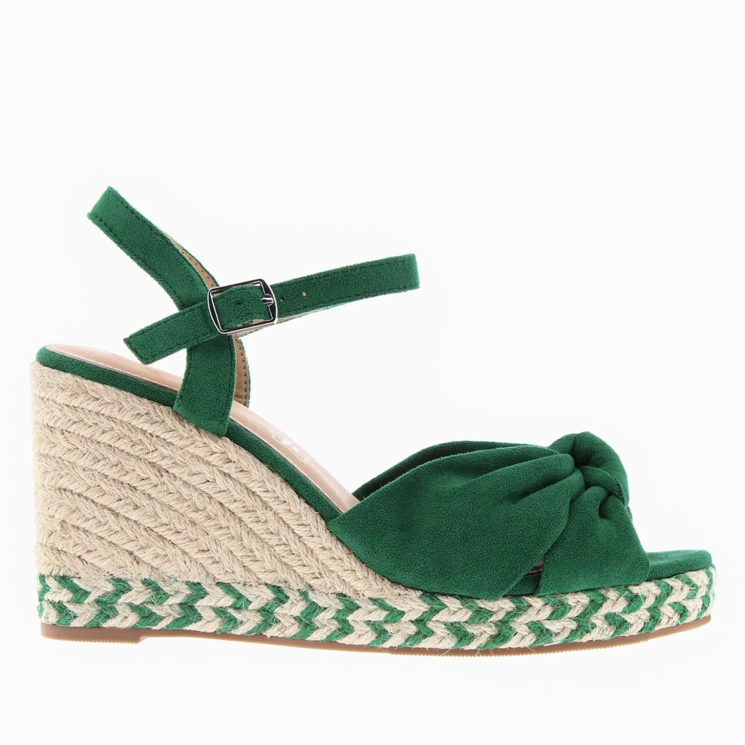 Sandales Compensees Nouees Zoella Vertes