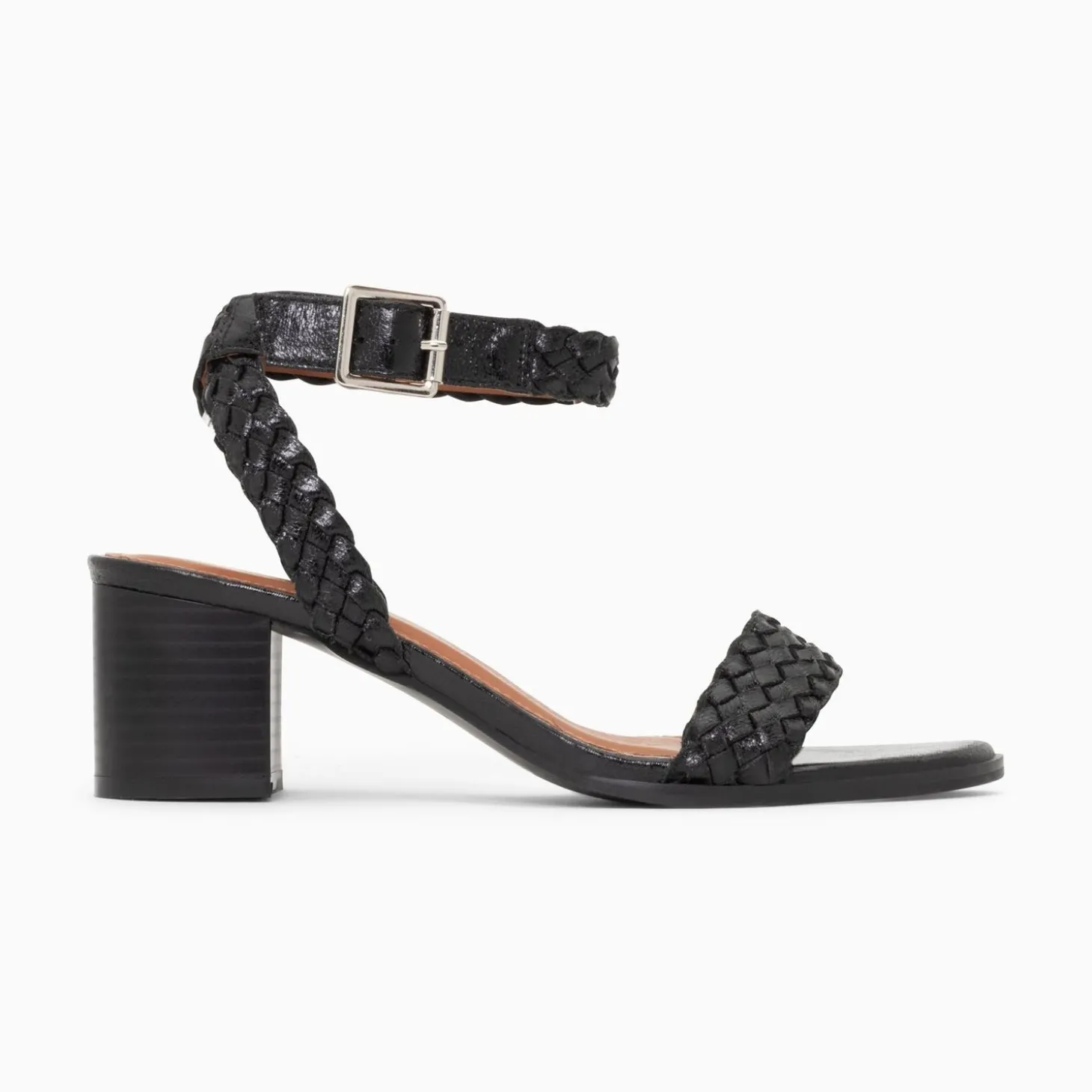 Sandales Eugenie Noires A Brides Tressees