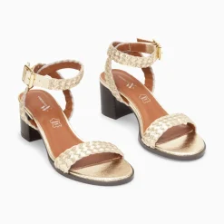 Sandales Eugenie Or A Brides Tressees