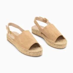 Sandales Marjolaine Beiges A Semelle Espadrille