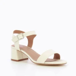 Sandales Melissa Beiges A Petit Talon Epais