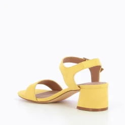 Sandales Melissa Jaunes A Petit Talon Epais
