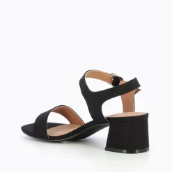 Sandales Melissa Noires A Petit Talon Epais