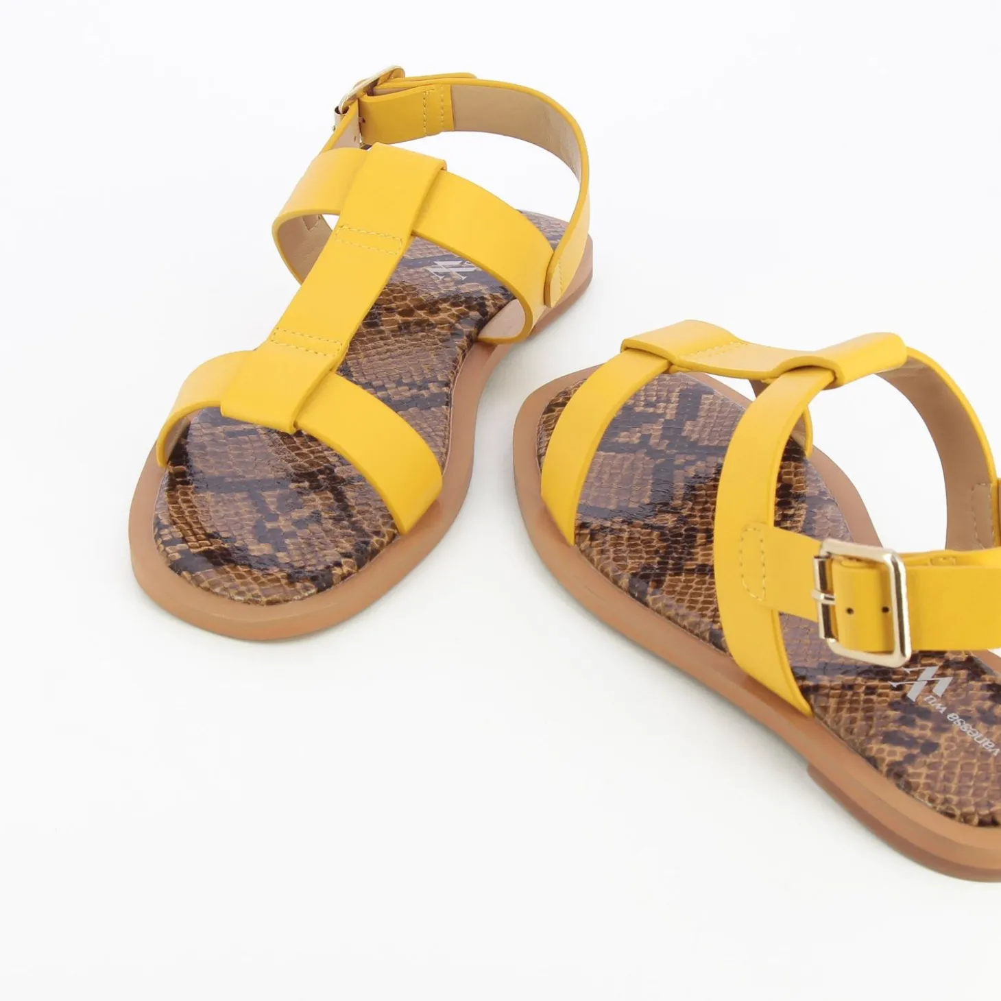 Sandales Plates Astrid Jaunes
