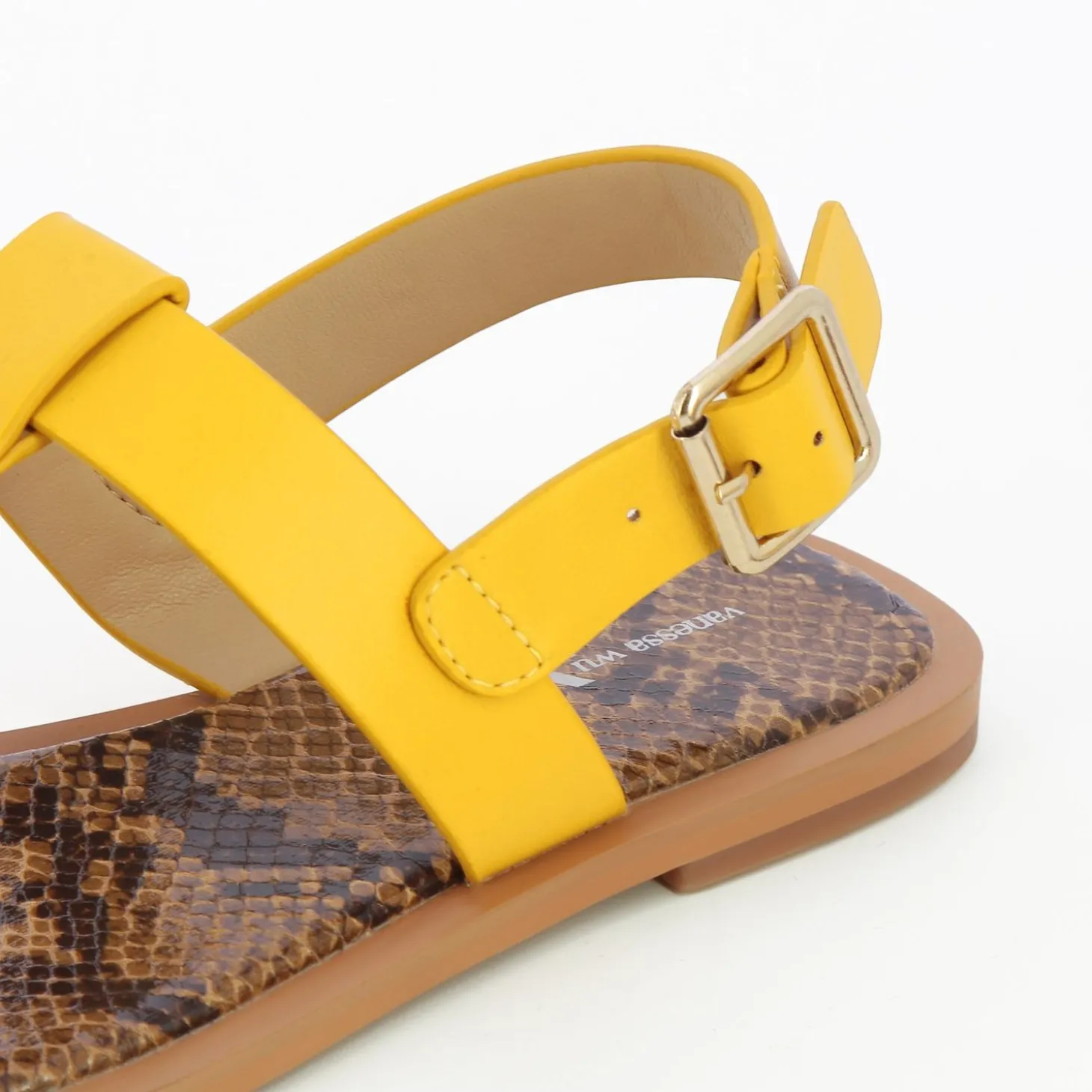 Sandales Plates Astrid Jaunes