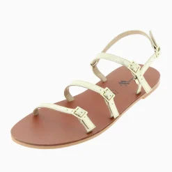 Sandales Plates Jorja A Fines Brides Or