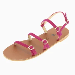 Sandales Plates Jorja A Fines Brides Fuchsia