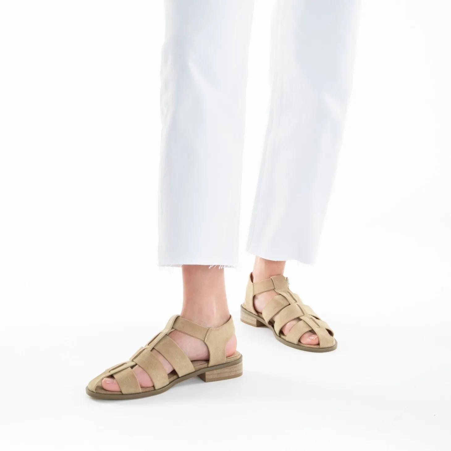Sandales Plates Noella Beiges Style Pecheur