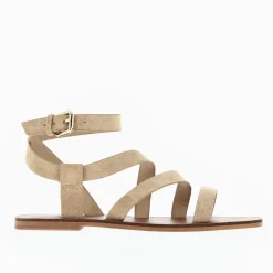 Sandales Plates Swann A Brides Beiges
