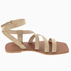 Sandales Plates Swann A Brides Beiges