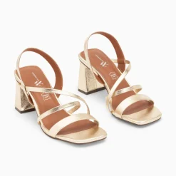 Sandales Priscilla Or A Fines Brides Et Talon Haut