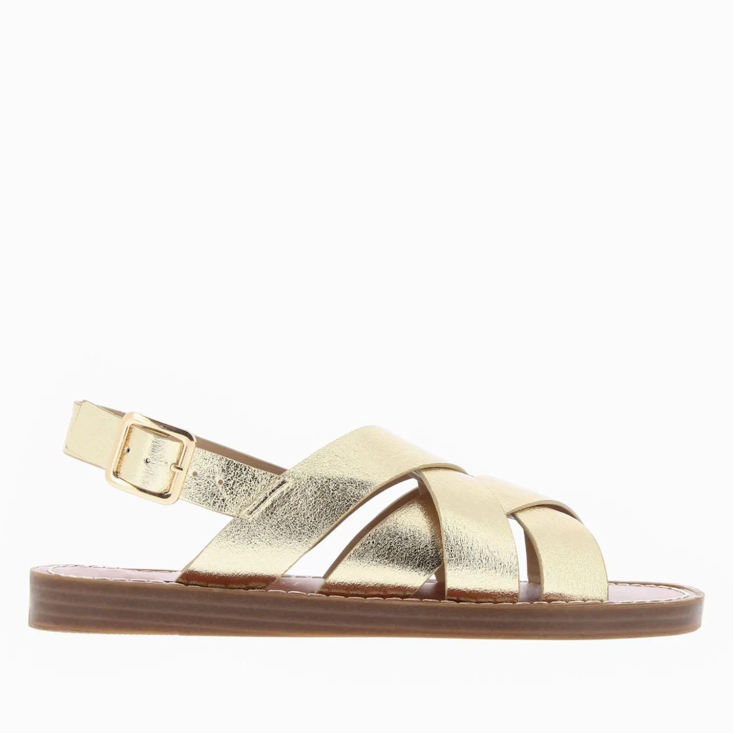 Sandales Terry Or A Brides Croisees