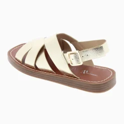 Sandales Terry Or A Brides Croisees