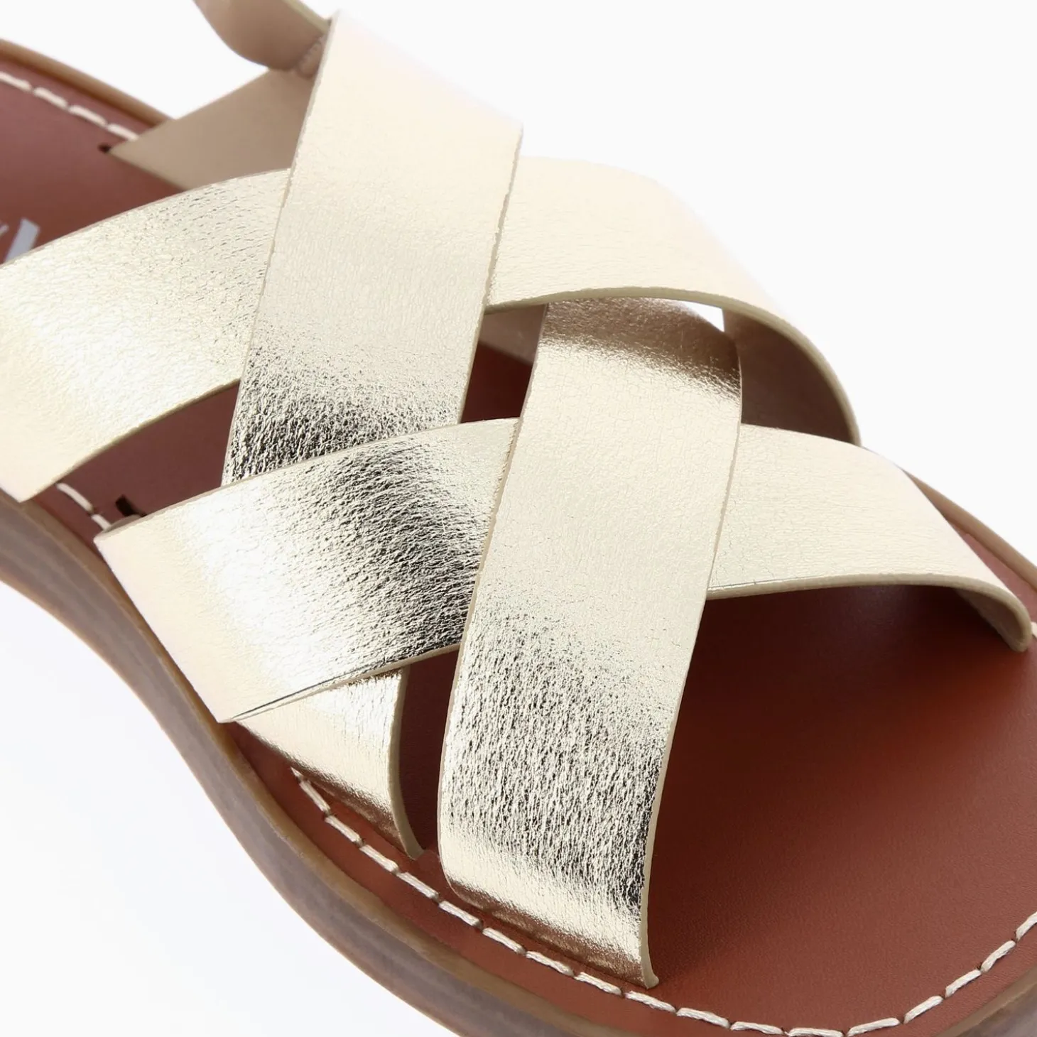 Sandales Terry Or A Brides Croisees