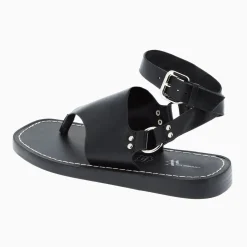 Sandales Tina Noires A Bride Entre-Doigts