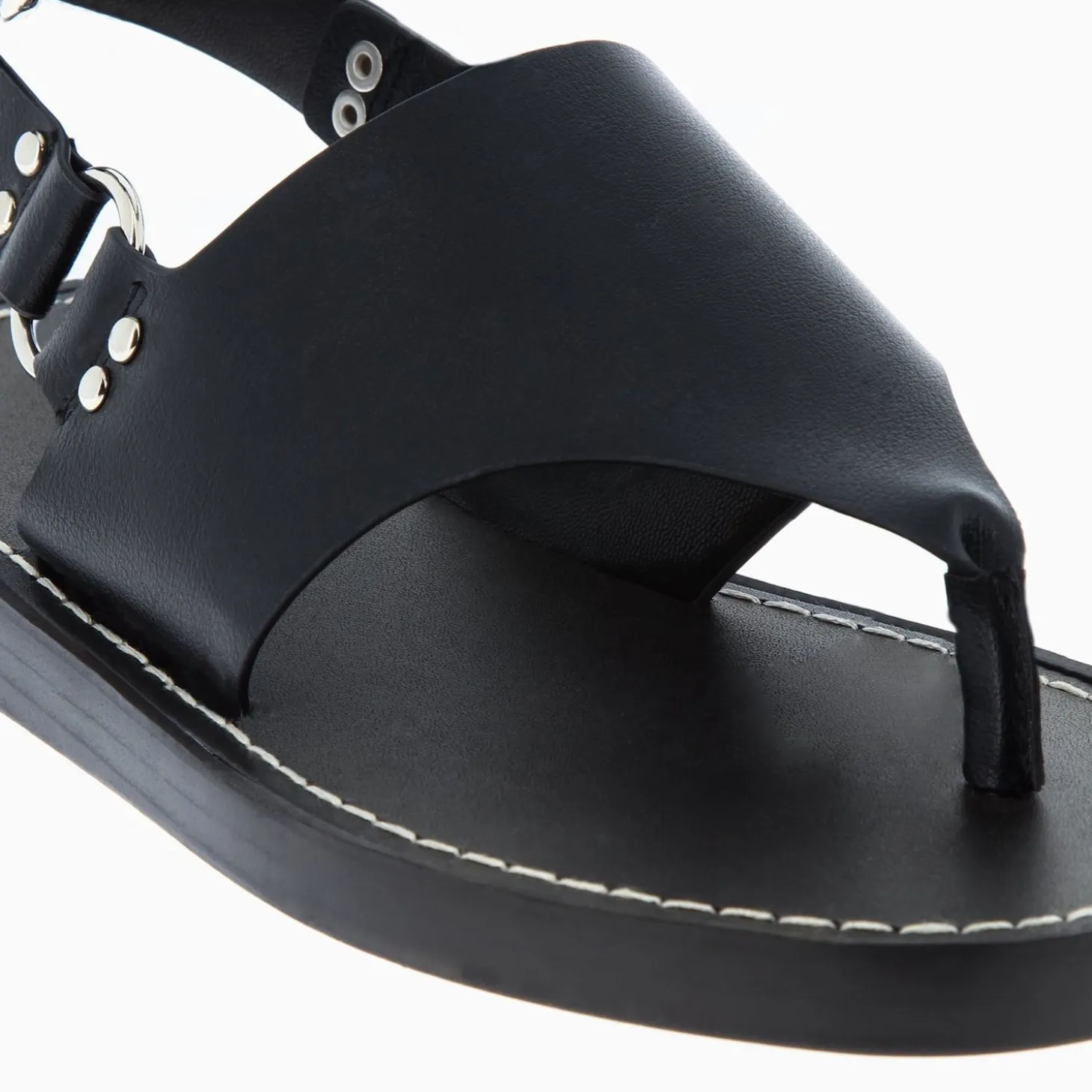 Sandales Tina Noires A Bride Entre-Doigts