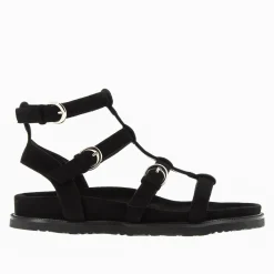 Sandales Ultra Legeres Ginny En Suedine Noire