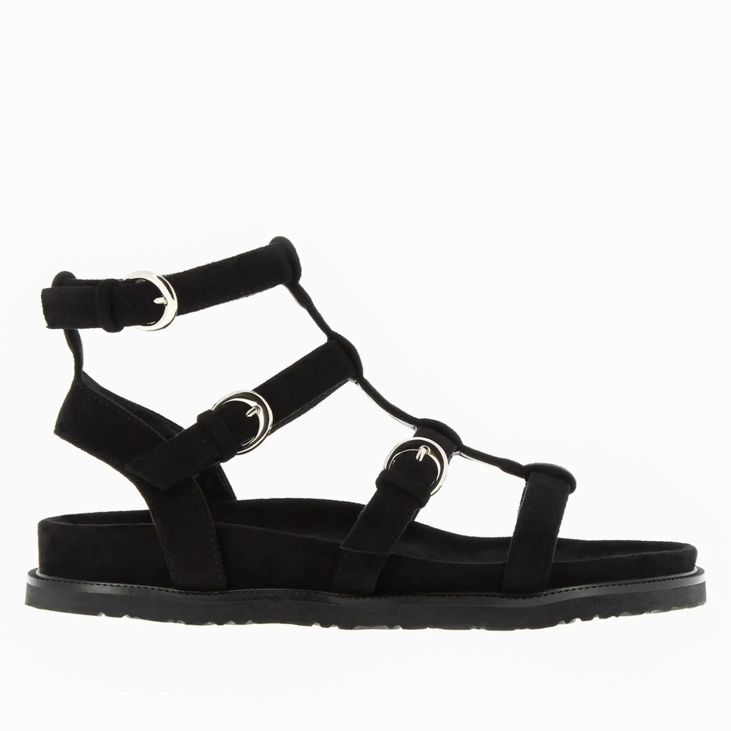 Sandales Ultra Legeres Ginny En Suedine Noire