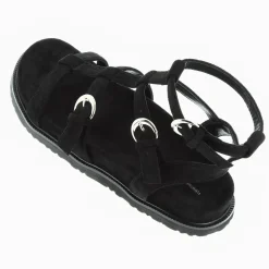 Sandales Ultra Legeres Ginny En Suedine Noire