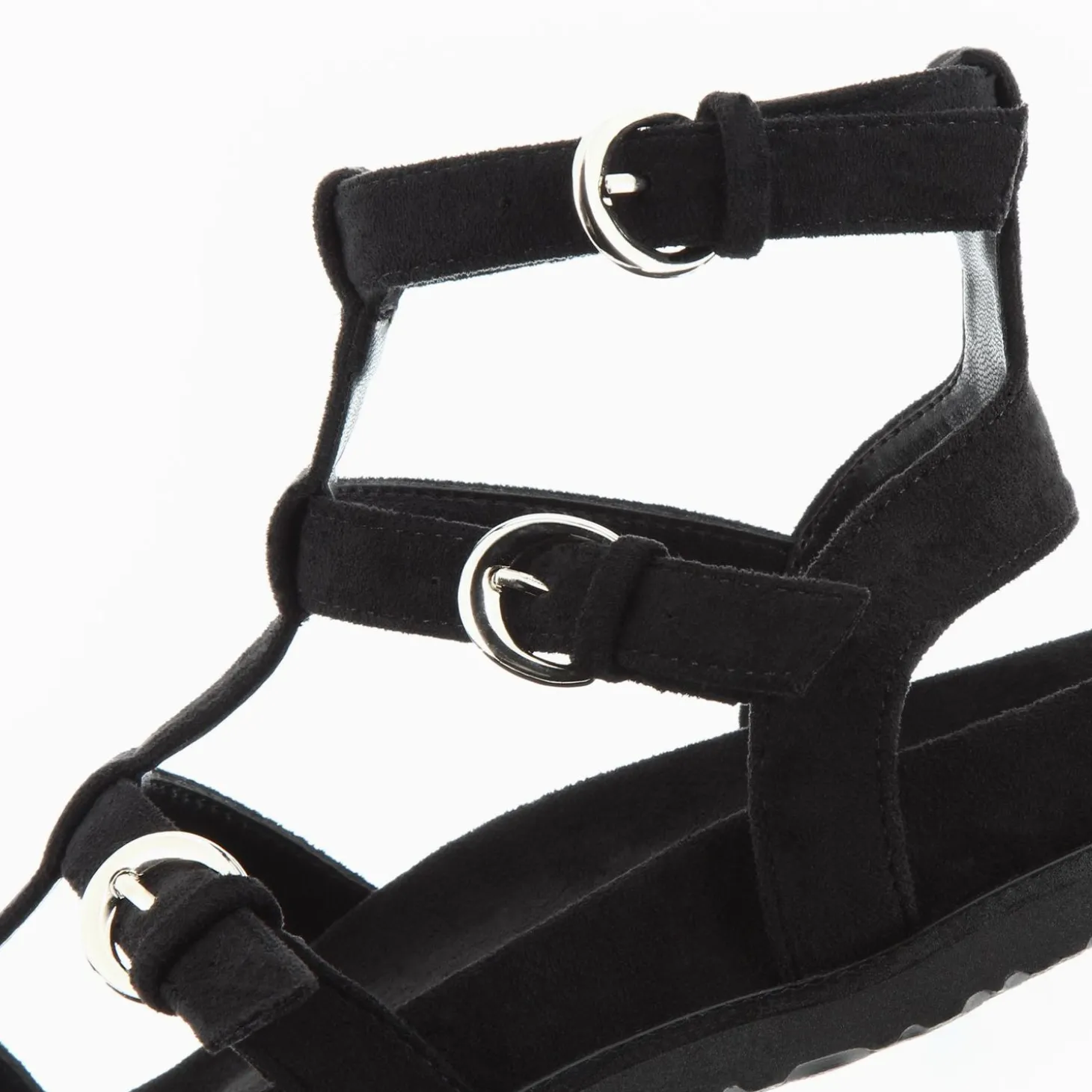 Sandales Ultra Legeres Ginny En Suedine Noire